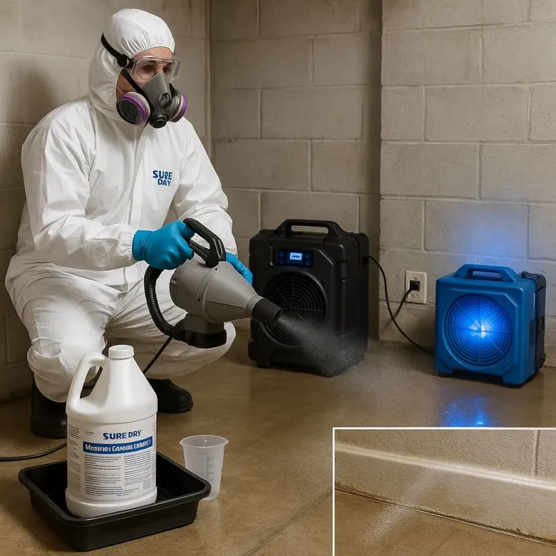 Sanitization and Odor Removal process in Commercial Point, OH