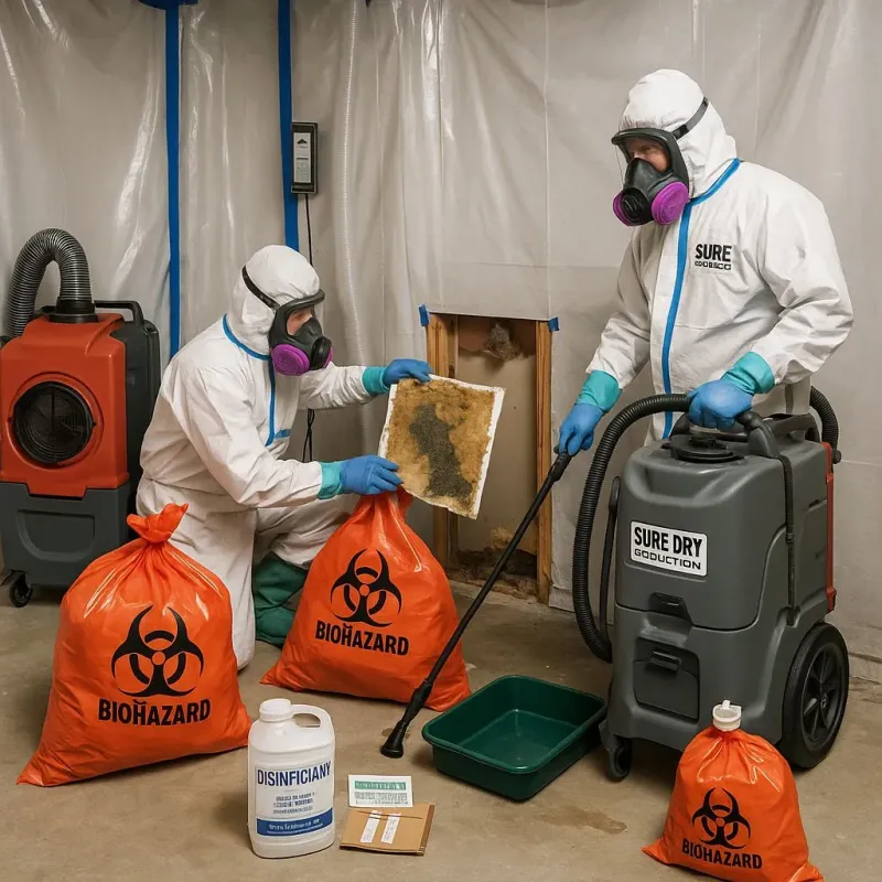 Contaminated Water Handling Protocols process in Commercial Point, OH